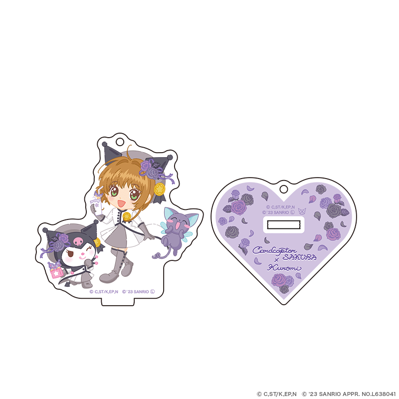 カードキャプターさくら×サンリオキャラクターズ アクリルスタンドキーホルダー フラワーver. さくら×クロミ