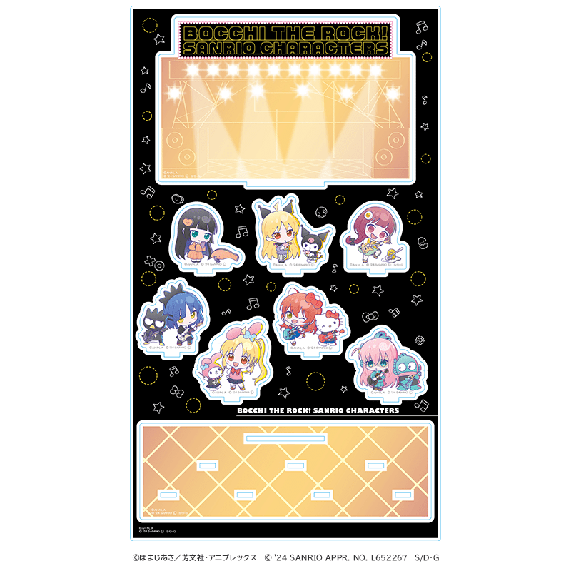 アニメ「ぼっち・ざ・ろっく！」×サンリオキャラクターズ アクリルジオラマスタンド