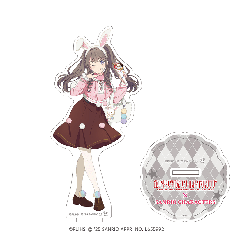 ラブライブ！蓮ノ空女学院スクールアイドルクラブ×サンリオキャラクターズ  アクリルスタンド 放課後ver. 藤島慈×ウィッシュミーメル