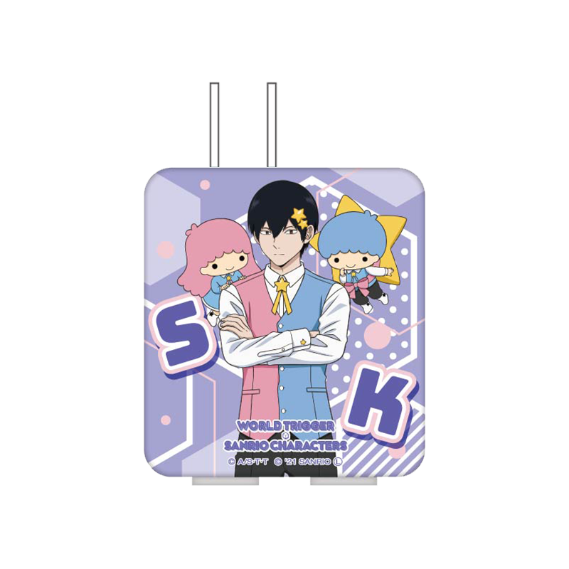 ワールドトリガー×サンリオキャラクターズ vol.1 二口ACアダプター 三輪 秀次