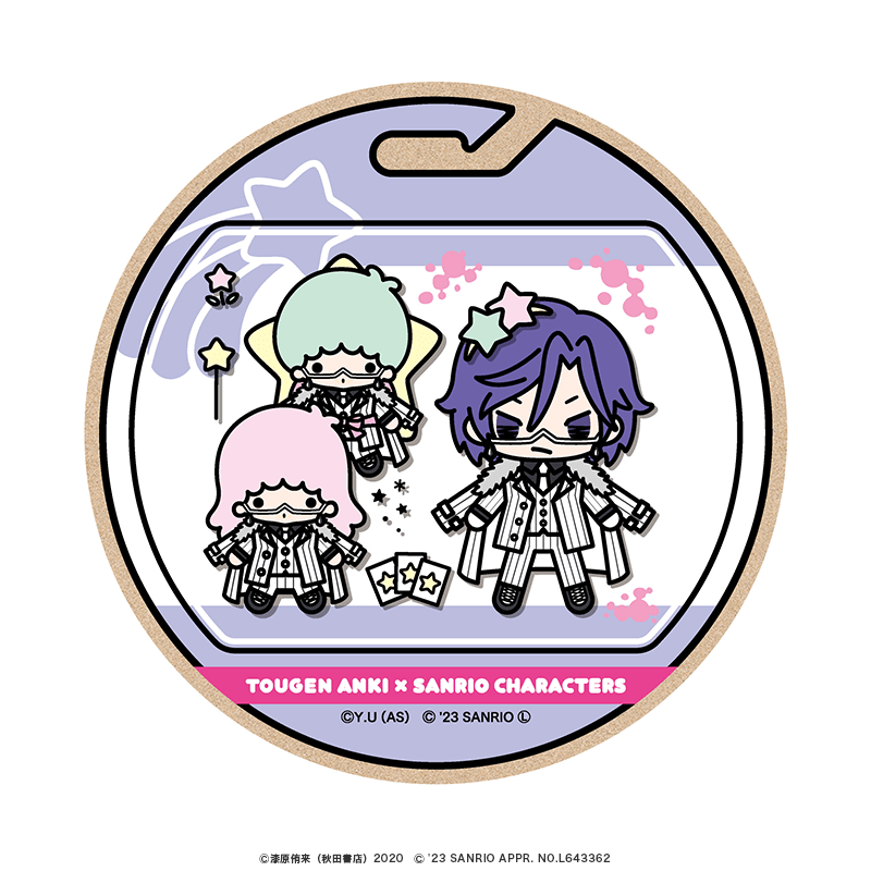 桃源暗鬼×サンリオキャラクターズ ウッドコースター ミニキャラver. 桃華月詠×リトルツインスターズ
