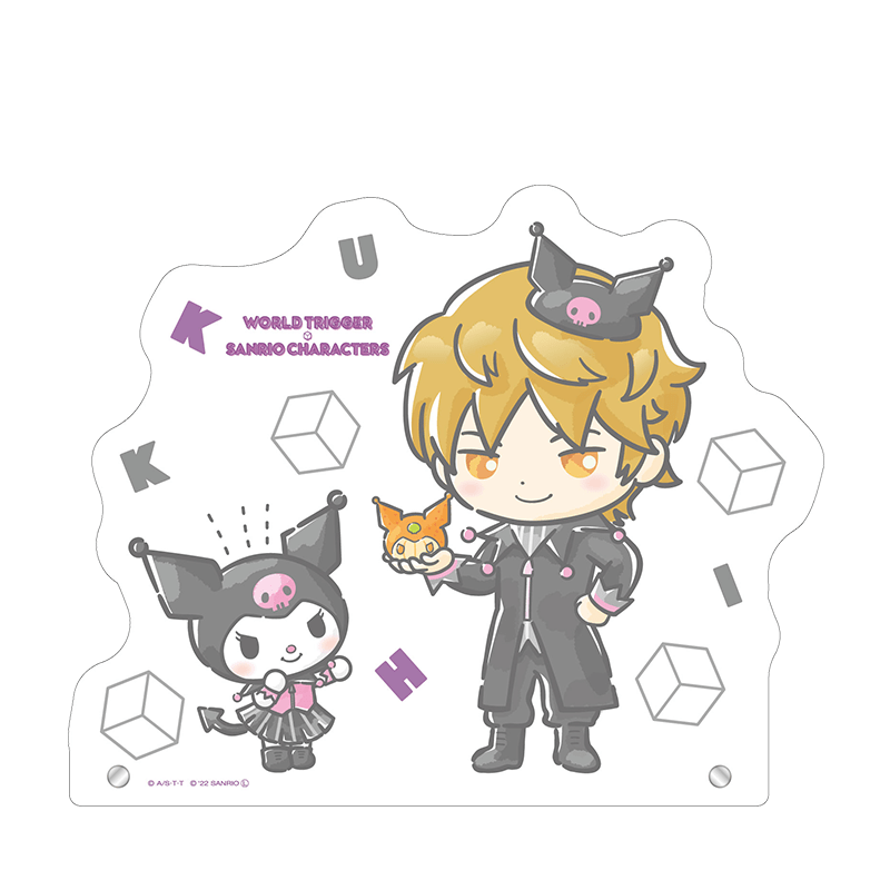 ワールドトリガー×サンリオキャラクターズ BIGアクリルスタンド 出水 公平×クロミ