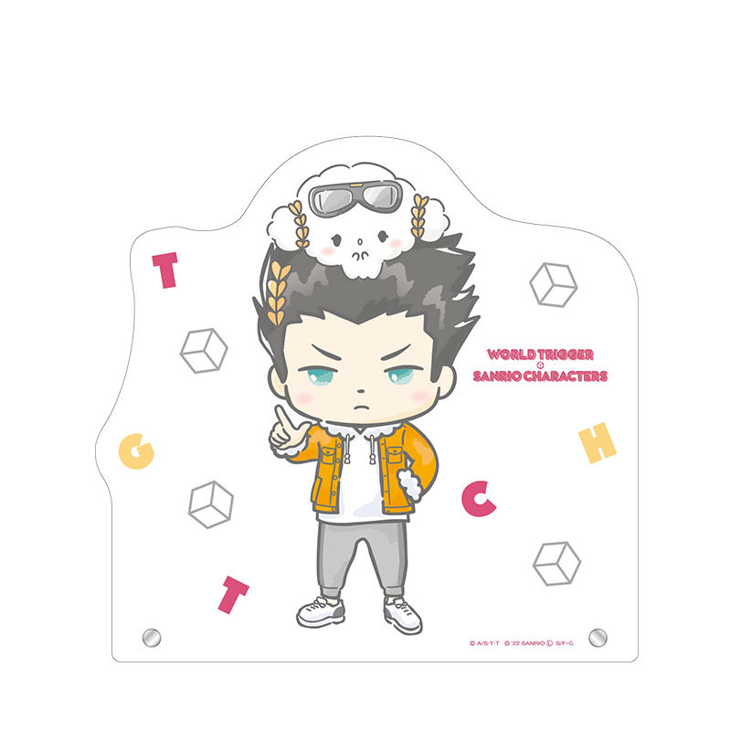 ワールドトリガー×サンリオキャラクターズ BIGアクリルスタンド 生駒 達人×こぎみゅん