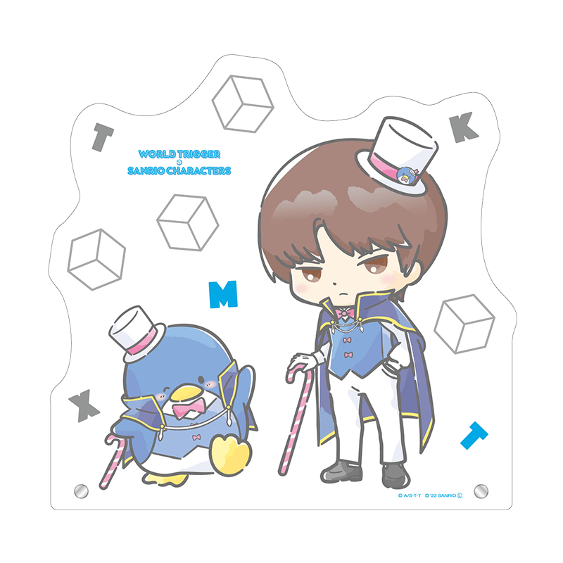 ワールドトリガー×サンリオキャラクターズ BIGアクリルスタンド 二宮 匡貴×タキシードサム