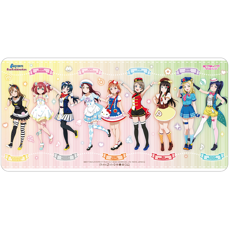 ラブライブ！サンシャイン!!×サンリオキャラクターズ デスクマット