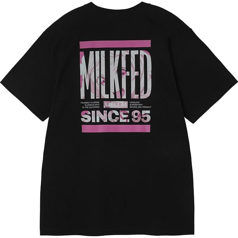 ミルクフェド×ラブライブ！スーパースター!! 夏美 S/S TEE BLACK vol.2