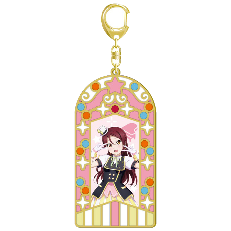 ラブライブ！サンシャイン!! ステンドグラスキーホルダー KU-RU-KU-RU Cruller! ver. 梨子
