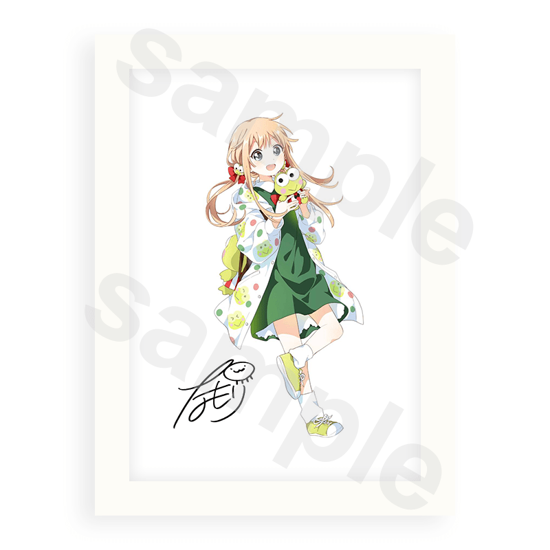 ゆるゆり×サンリオキャラクターズ なもり先生直筆サイン入りグラフィックアート 京子