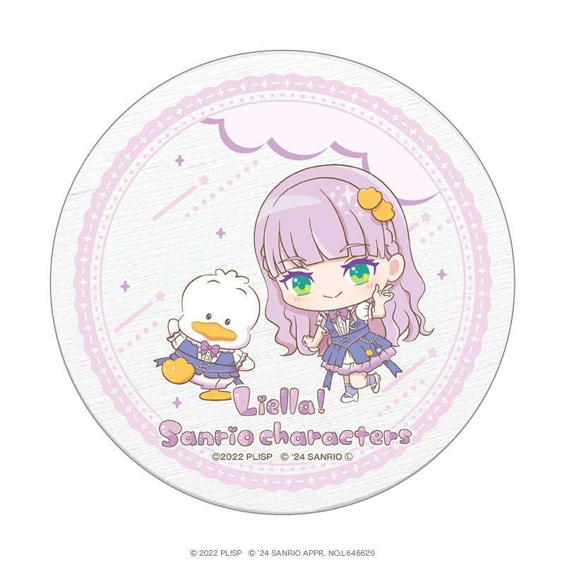 ラブライブ！スーパースター!!×サンリオキャラクターズ vol.3 白雲石コースター ミニキャラver. ウィーン・マルガレーテ×あひるのペックル
