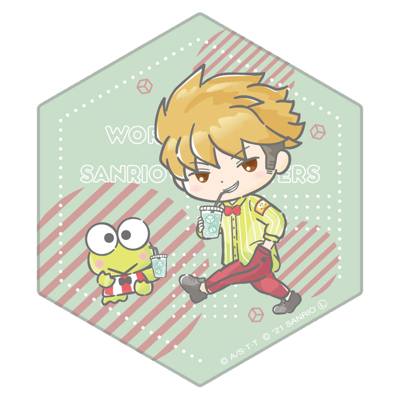 ワールドトリガー×サンリオキャラクターズ vol.2 六角陶器コースター 諏訪 洸太郎