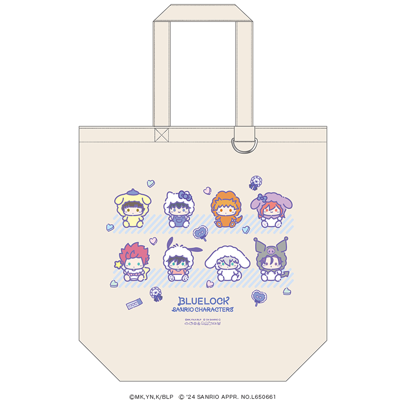 ブルーロック×サンリオキャラクターズ トートバッグ ミニぬいver.