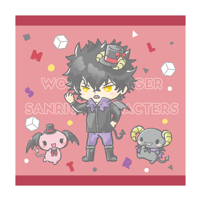 ワールドトリガー×サンリオキャラクターズ vol.2 ハンドタオル 影浦 雅人