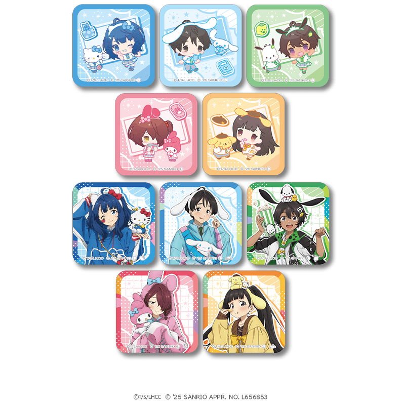 負けヒロインが多すぎる！×サンリオキャラクターズ アクリルマグネット  等身＆ミニキャラver.（全10種）