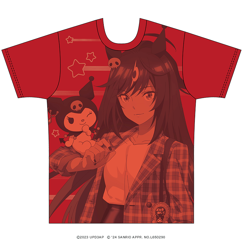 TVアニメ『ウマ娘 プリティーダービー Season 3』×サンリオキャラクターズ カラーTシャツ ドゥラメンテ×クロミ