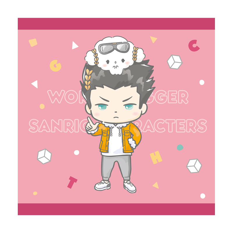 ワールドトリガー×サンリオキャラクターズ vol.2 ハンドタオル 生駒 達人