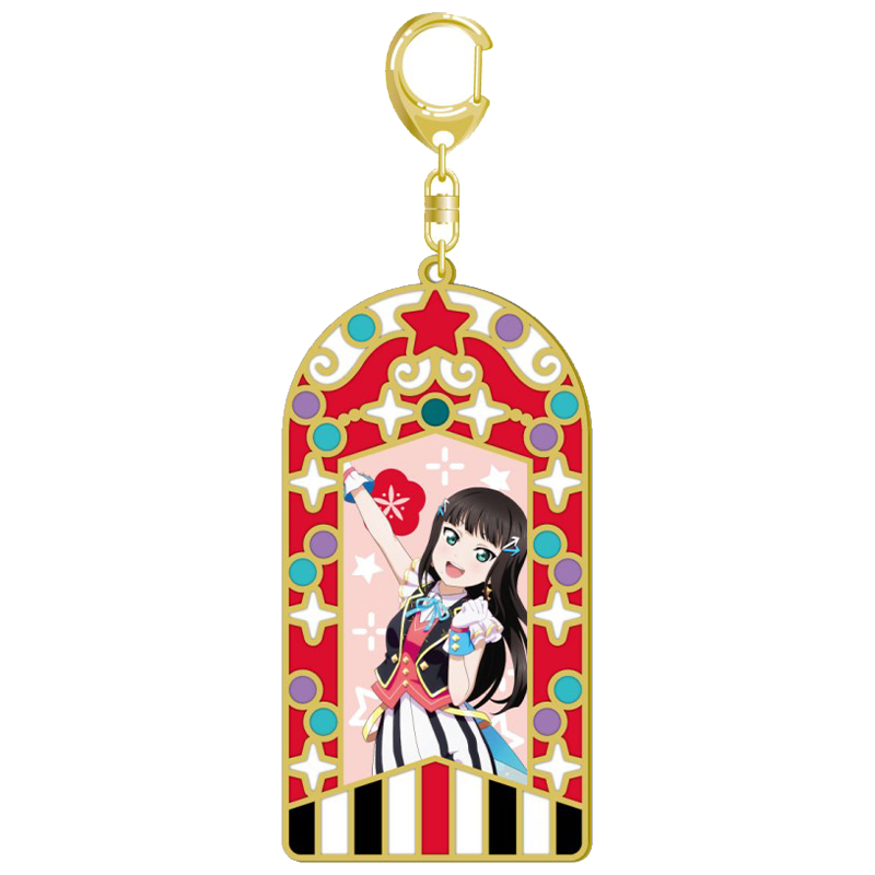 ラブライブ！サンシャイン!! ステンドグラスキーホルダー KU-RU-KU-RU Cruller! ver. ダイヤ