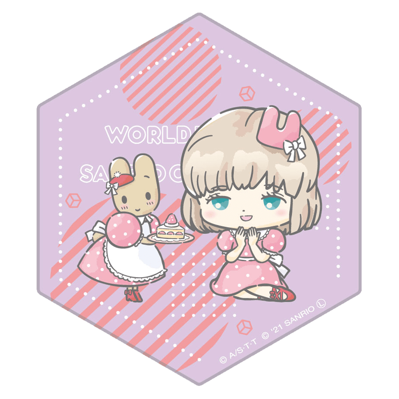 ワールドトリガー×サンリオキャラクターズ vol.2 六角陶器コースター 那須 玲