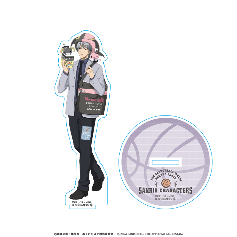 黒子のバスケ×サンリオキャラクターズ アクリルスタンド 黛 千尋×ルロロマニック