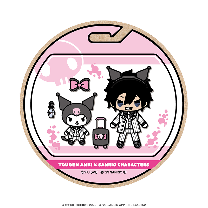 桃源暗鬼×サンリオキャラクターズ ウッドコースター ミニキャラver. 桃角桜介×クロミ