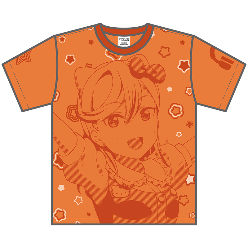 ラブライブ！スーパースター!!×サンリオキャラクターズ カラーTシャツ 澁谷かのん×ハローキティ