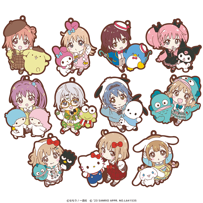 ゆるゆり＆大室家×サンリオキャラクターズ ラバーストラップ ミニキャラver.（全11種）