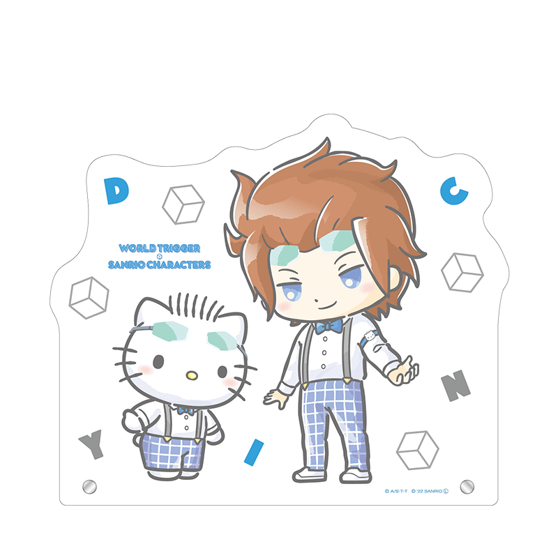 ワールドトリガー×サンリオキャラクターズ BIGアクリルスタンド 迅 悠一×ディアダニエル