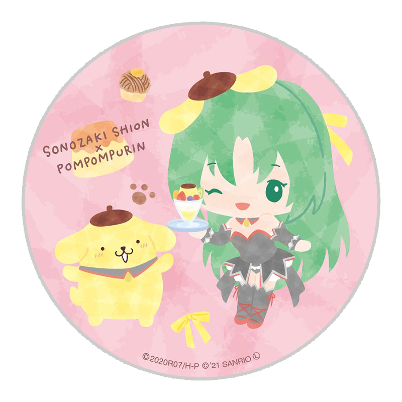 ひぐらしのなく頃に卒×サンリオキャラクターズ 陶器コースター 詩音
