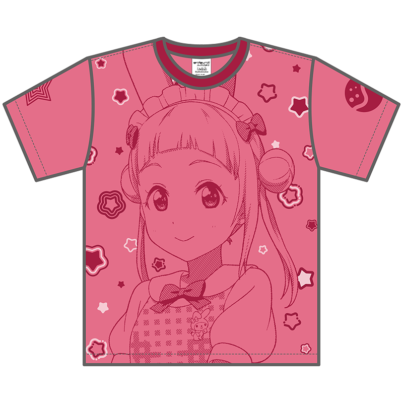 ラブライブ！スーパースター!!×サンリオキャラクターズ カラーTシャツ 嵐千砂都×マイメロディ _chisato