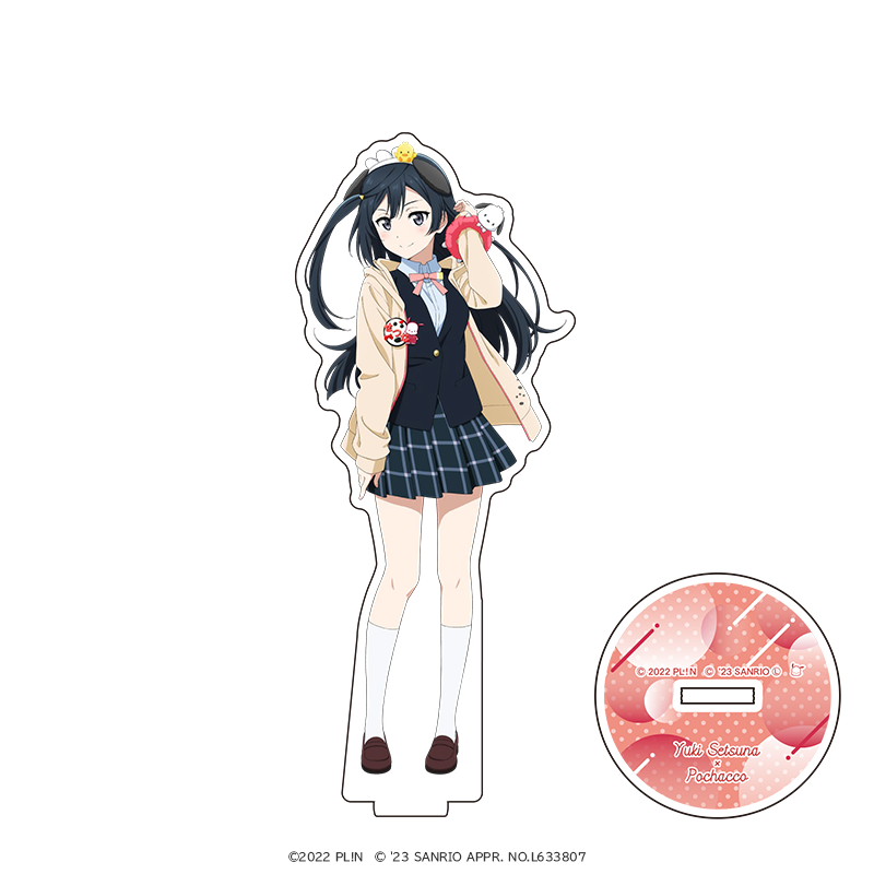 ラブライブ！虹ヶ咲学園スクールアイドル同好会×サンリオキャラクターズ アクリルスタンド 優木せつ菜×ポチャッコ _vol2