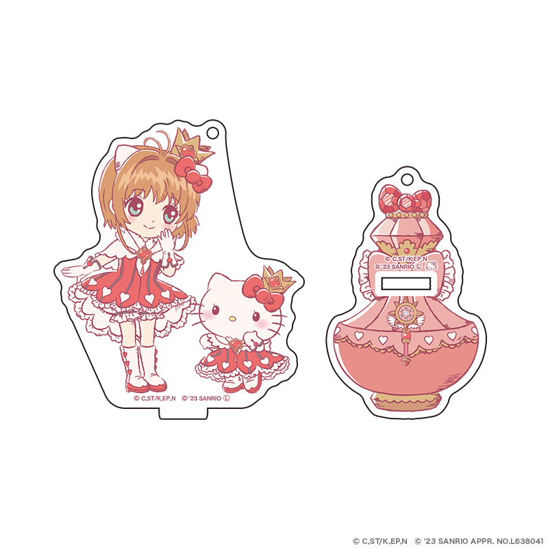 カードキャプターさくら×サンリオキャラクターズ アクリルスタンドキーホルダー パフュームver. さくら×ハローキティ