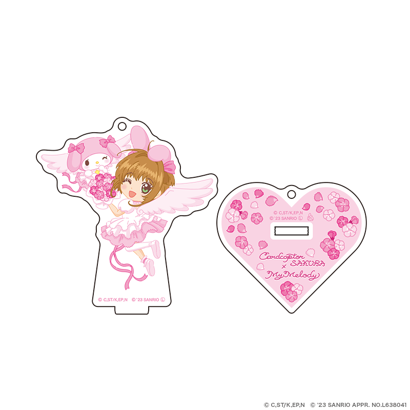 カードキャプターさくら×サンリオキャラクターズ アクリルスタンドキーホルダー フラワーver. さくら×マイメロディ