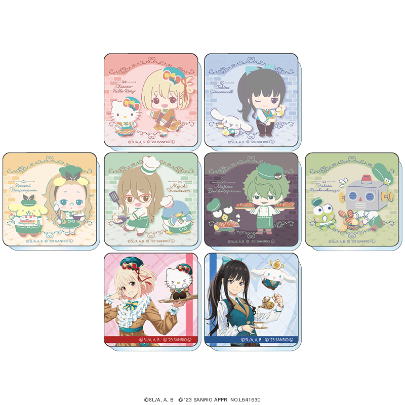 リコリス・リコイル×サンリオキャラクターズ アクリルマグネット 館のレストランver.（全8種） 