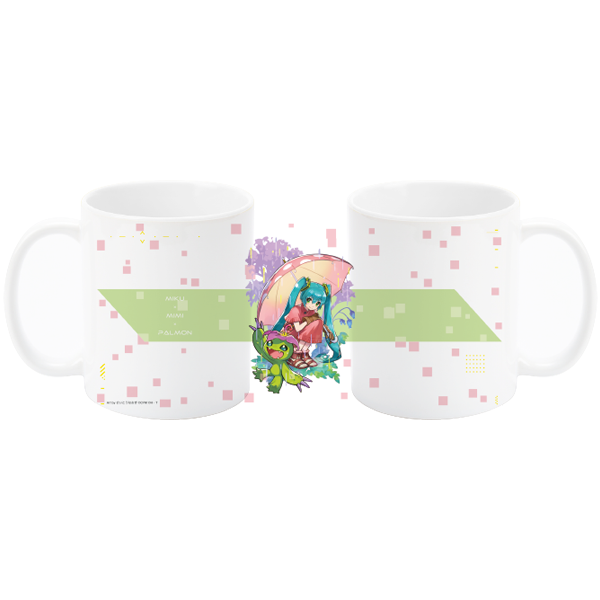 初音ミク×デジモンアドベンチャー マグカップ Art by さいとうなおき パルモン