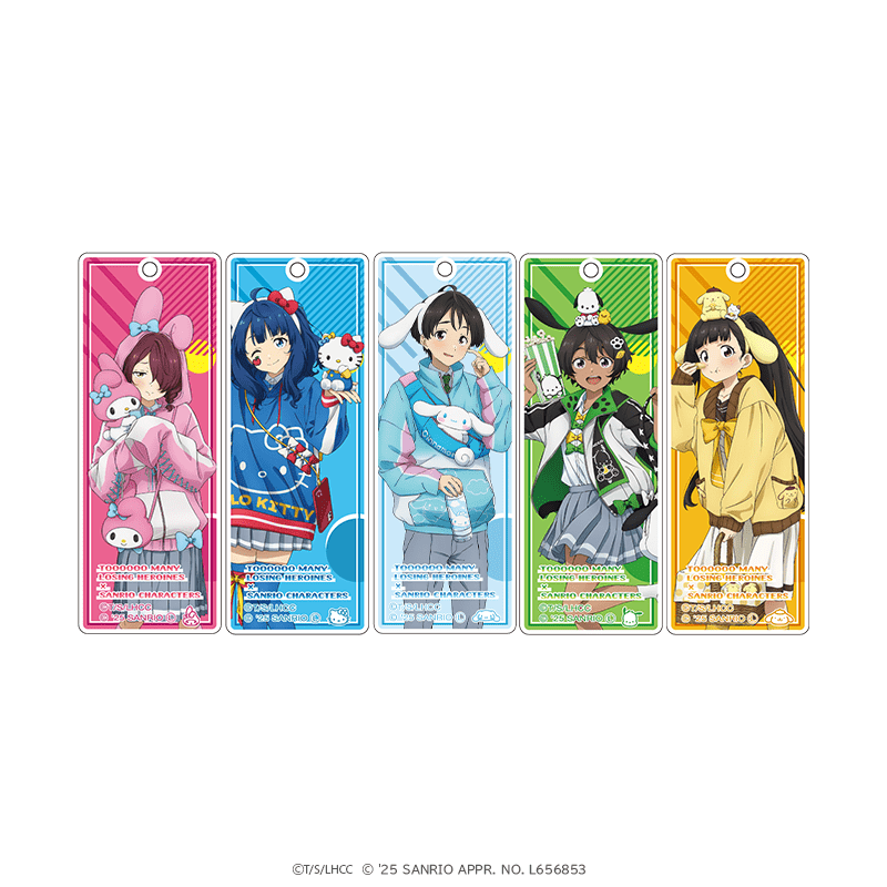 負けヒロインが多すぎる！×サンリオキャラクターズ ラメスティックキーホルダー（全5種）