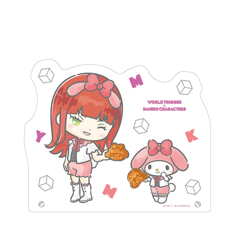 ワールドトリガー×サンリオキャラクターズ BIGアクリルスタンド 香取 葉子×マイメロディ