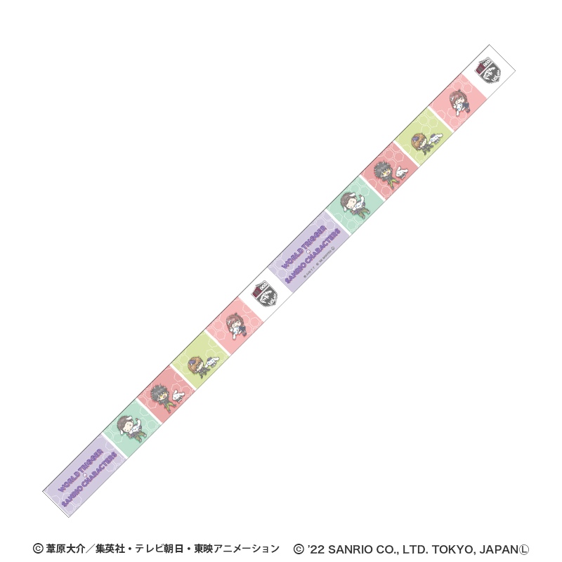 ワールドトリガー×サンリオキャラクターズ シリーズ マスキングテープ 影浦隊