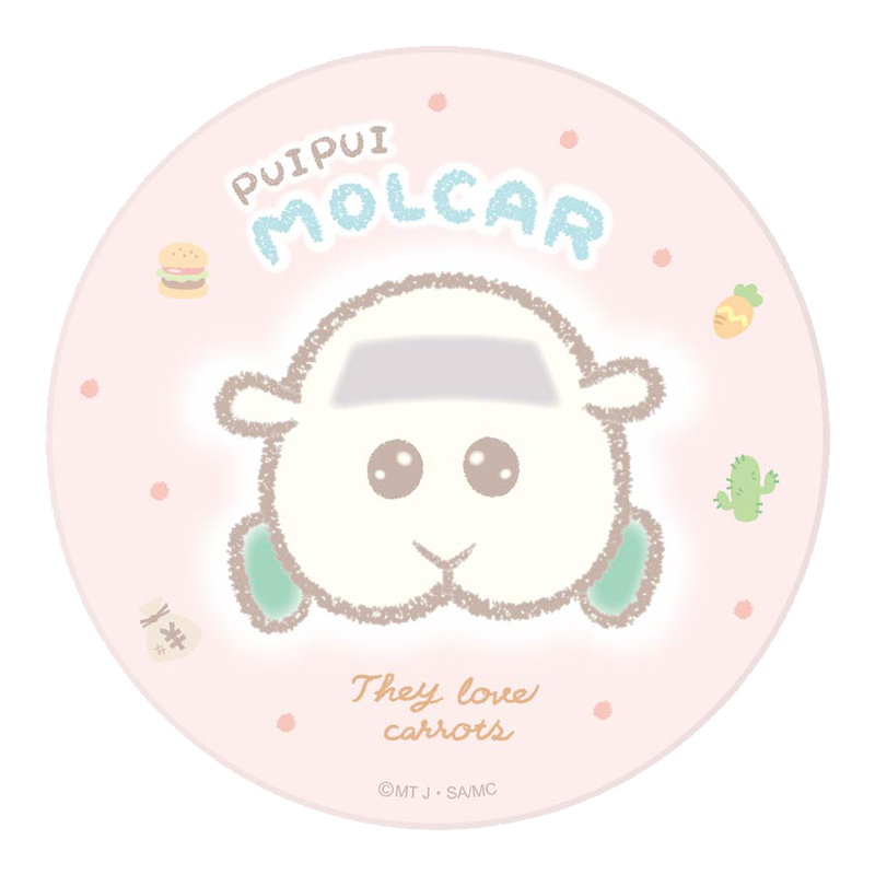 PUI PUI モルカー -DesignProduced by Sanrio- 陶器コースター シロモ