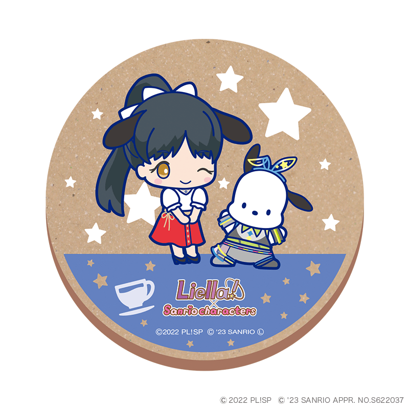ラブライブ！スーパースター!!×サンリオキャラクターズ vol.2 ウッドコースター 葉月 恋×ポチャッコ