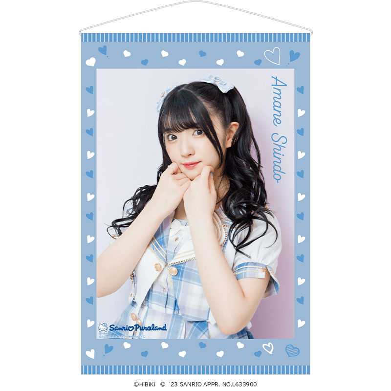 進藤あまね×サンリオキャラクターズ B2タペストリー Birthday ver.