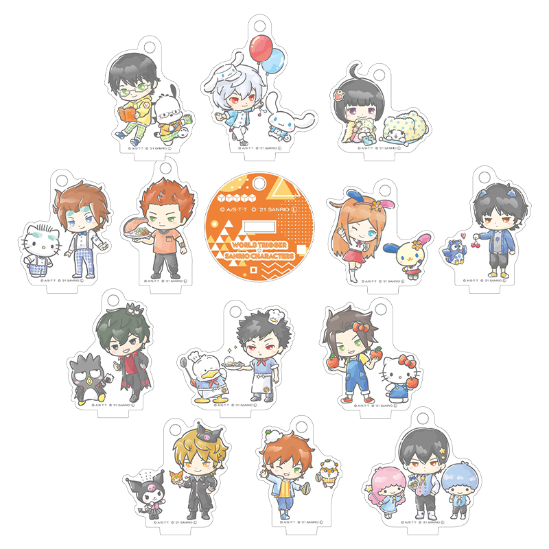ワールドトリガー×サンリオキャラクターズ vol.1 ミニアクリルスタンドキーホルダー（全13種）