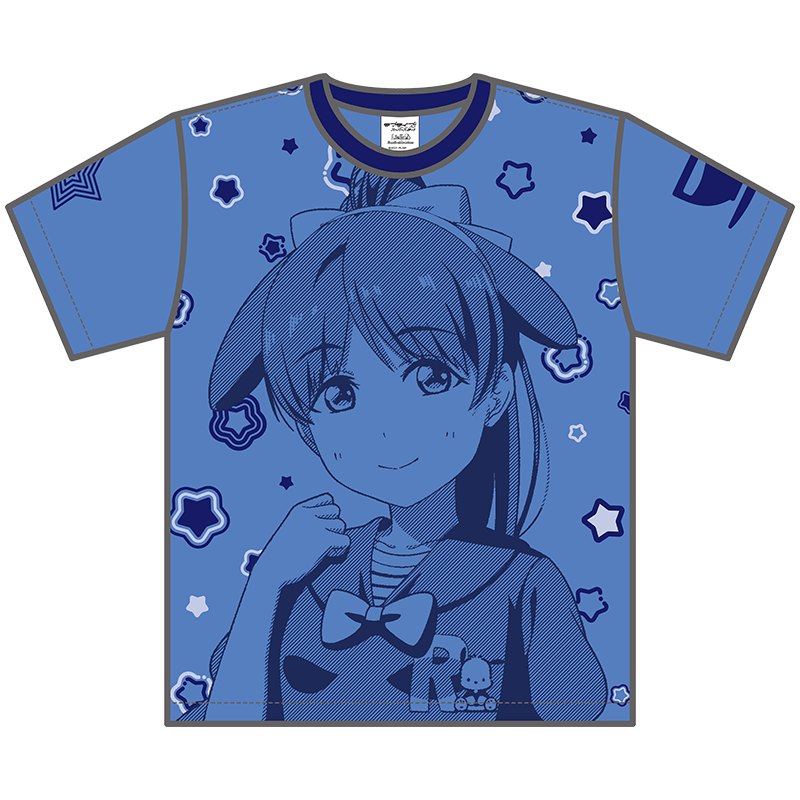 ラブライブ！スーパースター!!×サンリオキャラクターズ カラーTシャツ 葉月恋×ポチャッコ _ren