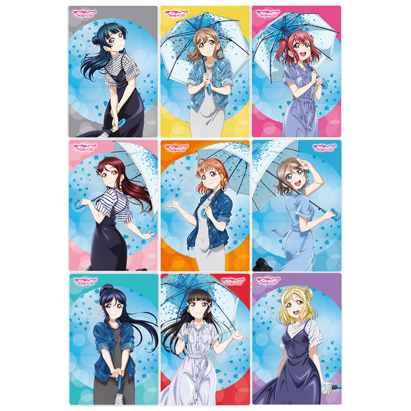 ラブライブ！サンシャイン!! アクリルカード レインコートver.（全9種）