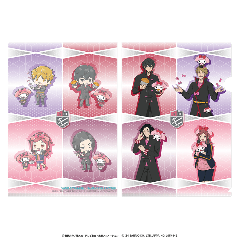 ワールドトリガー×サンリオキャラクターズ クリアファイル 太刀川隊