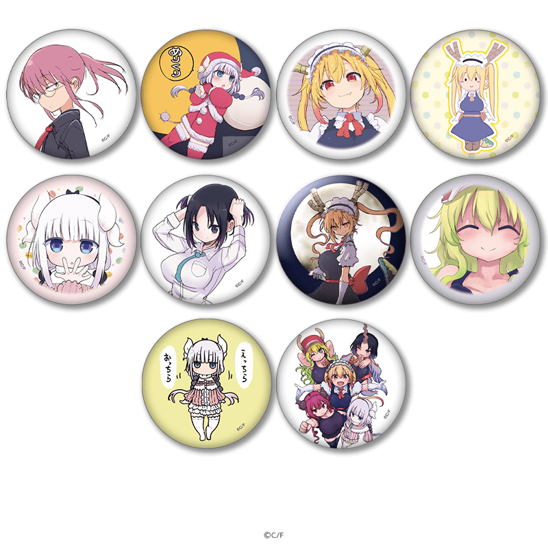 小林さんちのメイドラゴン 缶バッジ SNSイラストver.（全10種） _pre
