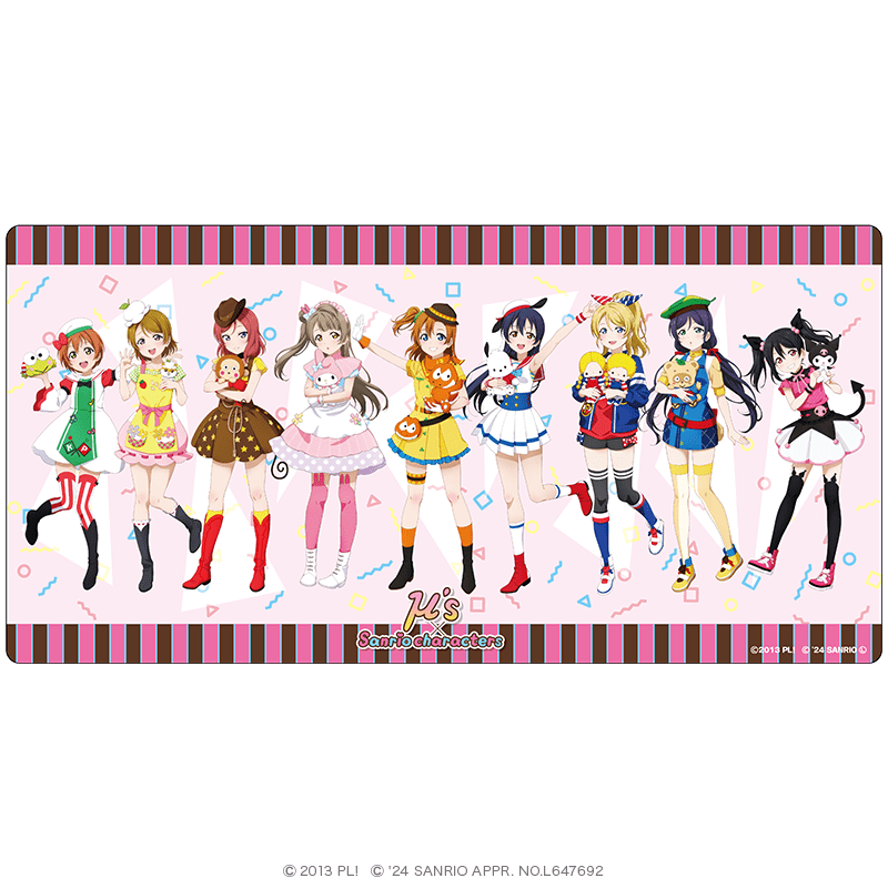 ラブライブ！×サンリオキャラクターズ ラバーマット