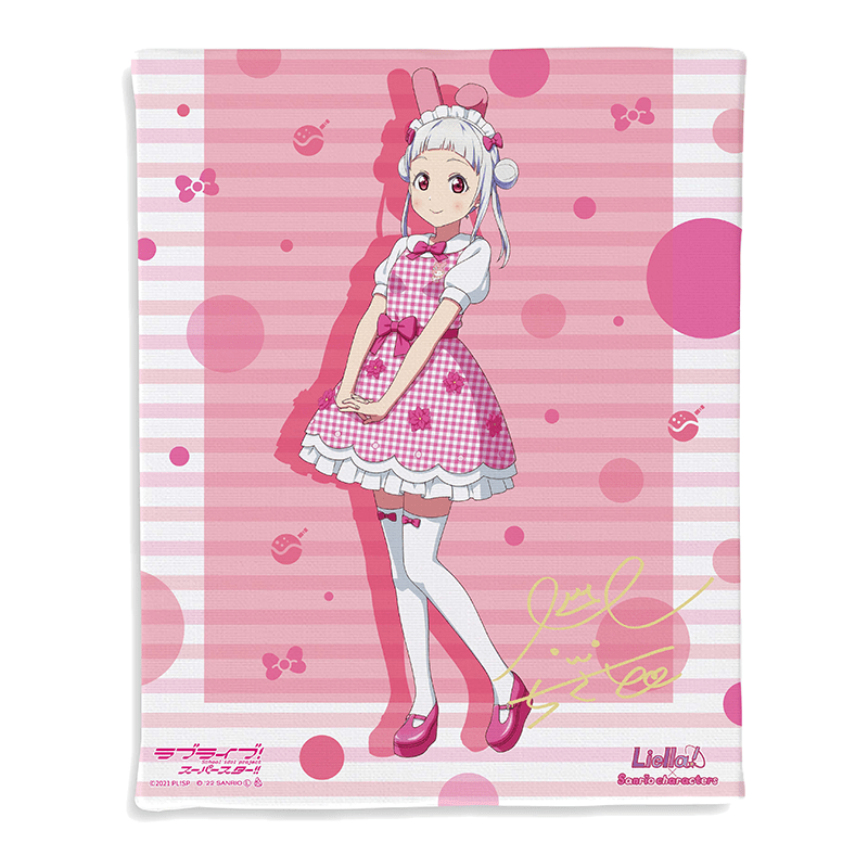 ラブライブ！スーパースター!!×サンリオキャラクターズ メモリアルアートパネル 嵐千砂都×マイメロディ _chisato