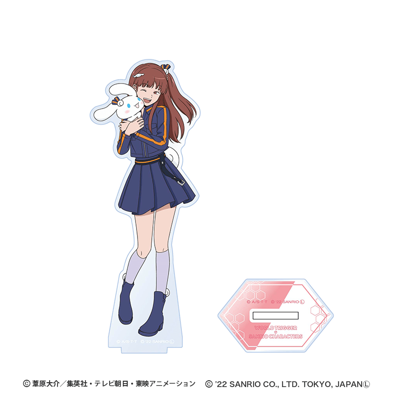 ワールドトリガー×サンリオキャラクターズ シリーズ アクリルスタンド 仁礼 光×シナモロール