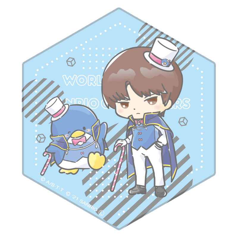 ワールドトリガー×サンリオキャラクターズ vol.2 六角陶器コースター 二宮 匡貴