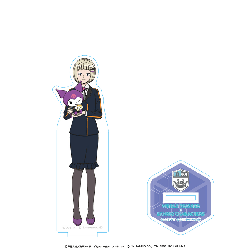 ワールドトリガー×サンリオキャラクターズ アクリルスタンド 氷見亜季×クロミ