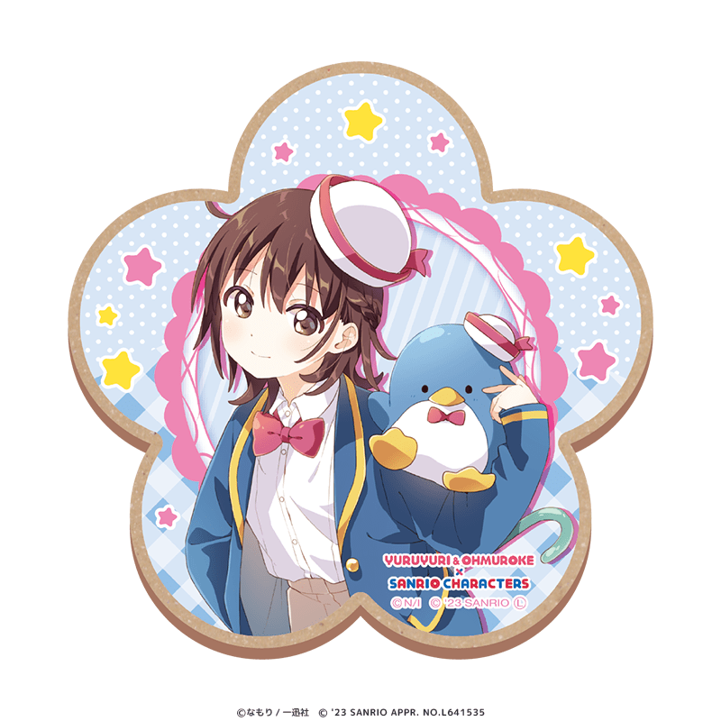 ゆるゆり＆大室家×サンリオキャラクターズ ウッドコースター 船見結衣×タキシードサム